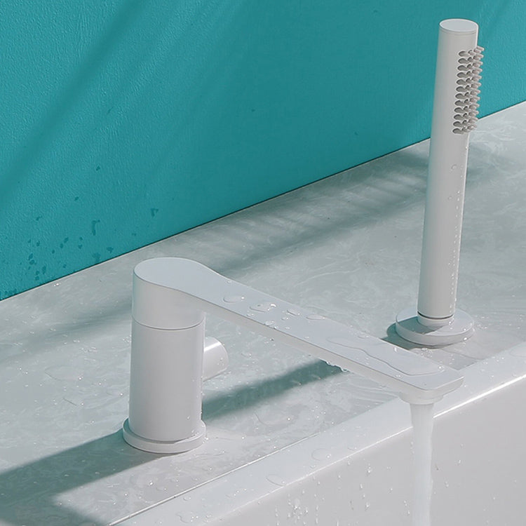 Modern Swivel Bath Faucet Solid Color Deck-Mount Bathroom Faucet