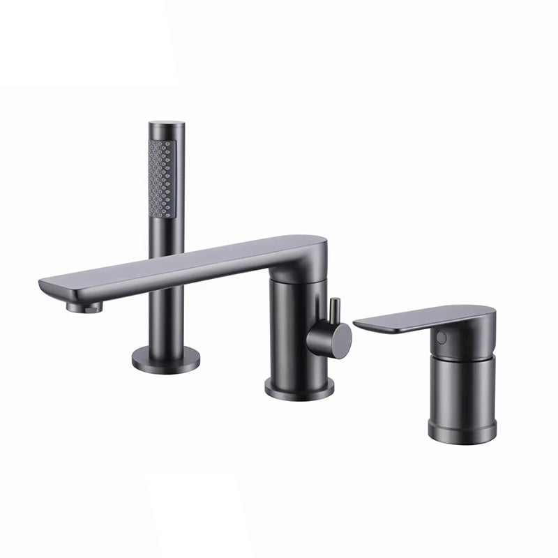 Modern Swivel Bath Faucet Solid Color Deck-Mount Bathroom Faucet