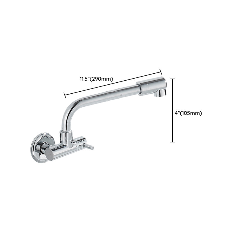 Wall Mounted Metal Tub Filler Low Arc Waterfall Bathtub Faucet