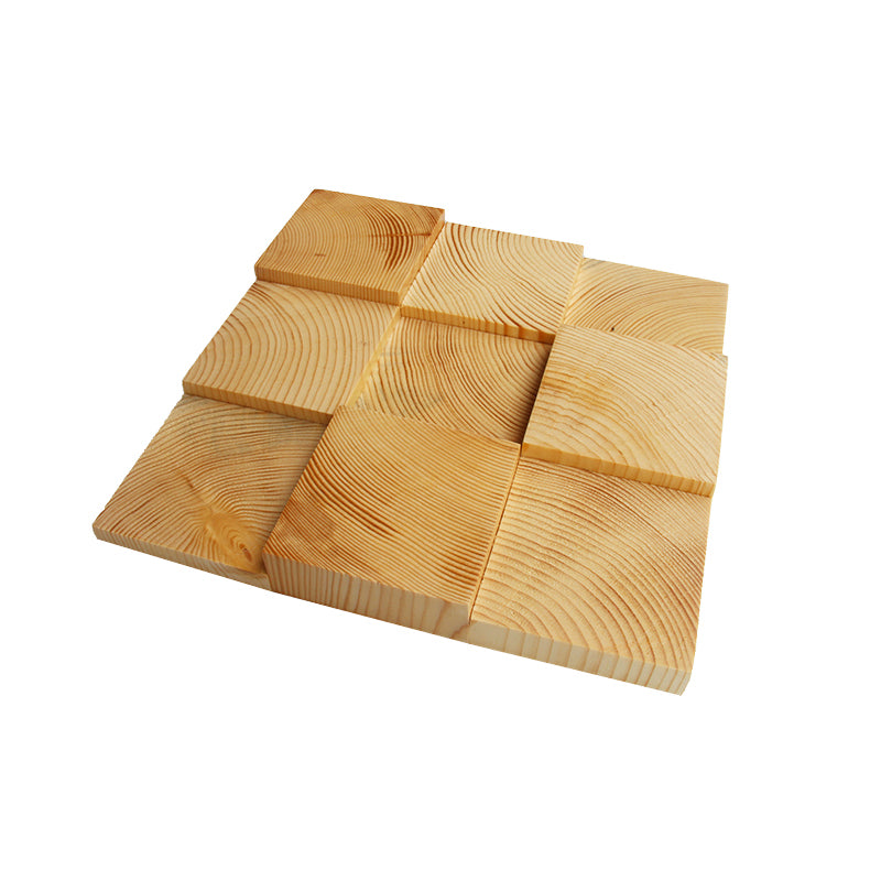 Wall Ceiling Light Wood Glue Down Mosaic Indoor Modern Wall Ceiling