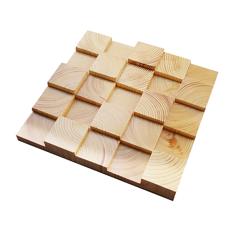 Wall Ceiling Light Wood Glue Down Mosaic Indoor Modern Wall Ceiling