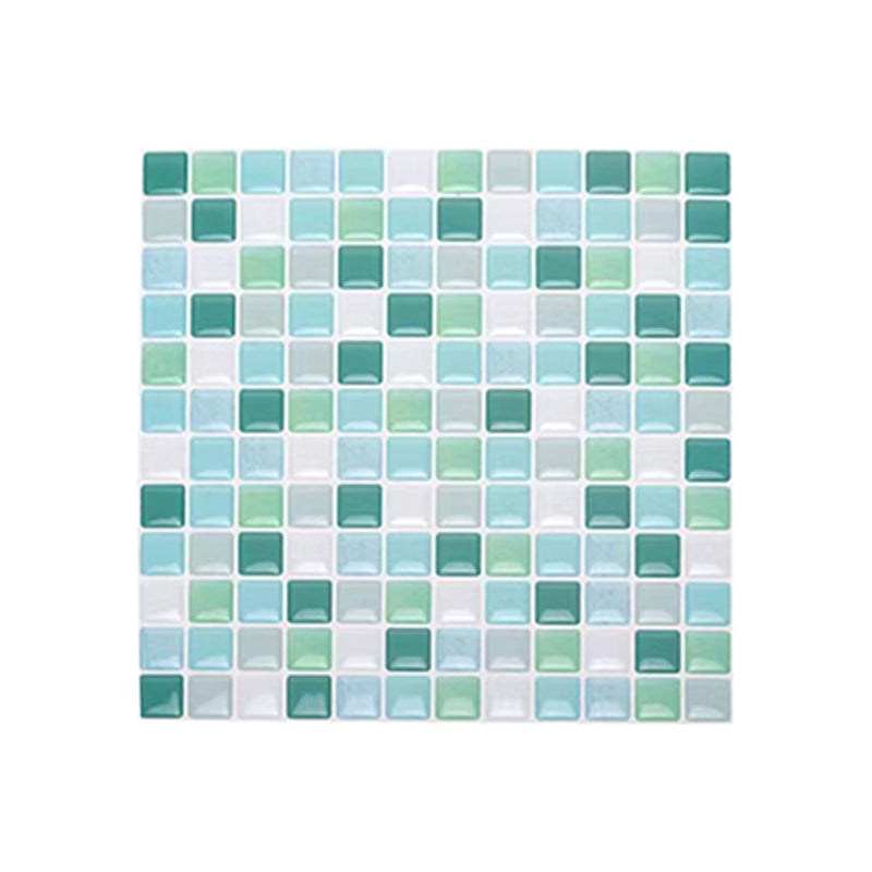 Plastic Peel & Stick Mosaic Tile Waterproof Peel & Stick Mosaic Tile with Square Shape