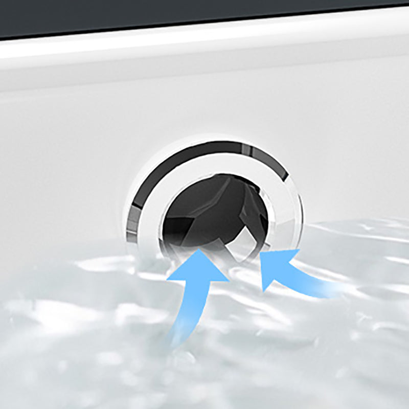 Modern Style Bathroom Sink Overflow Hole Design Undermount Ceramic Bathroom Sink