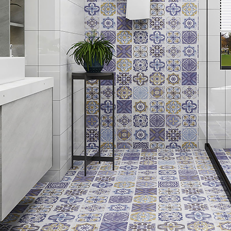 Vinyl Flooring Peel and Stick Floral Print Wall and Flooring Vinyl