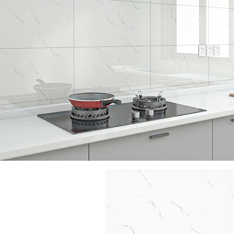 PVC Peel and Stick Backsplash Wall Tile Rectangular Waterproof Single Tile Wallpaper