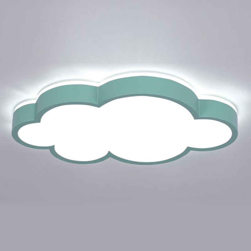 Nordic Style Flush Mount Cloud Metal LED Ceiling Light Fixture for Bedroom