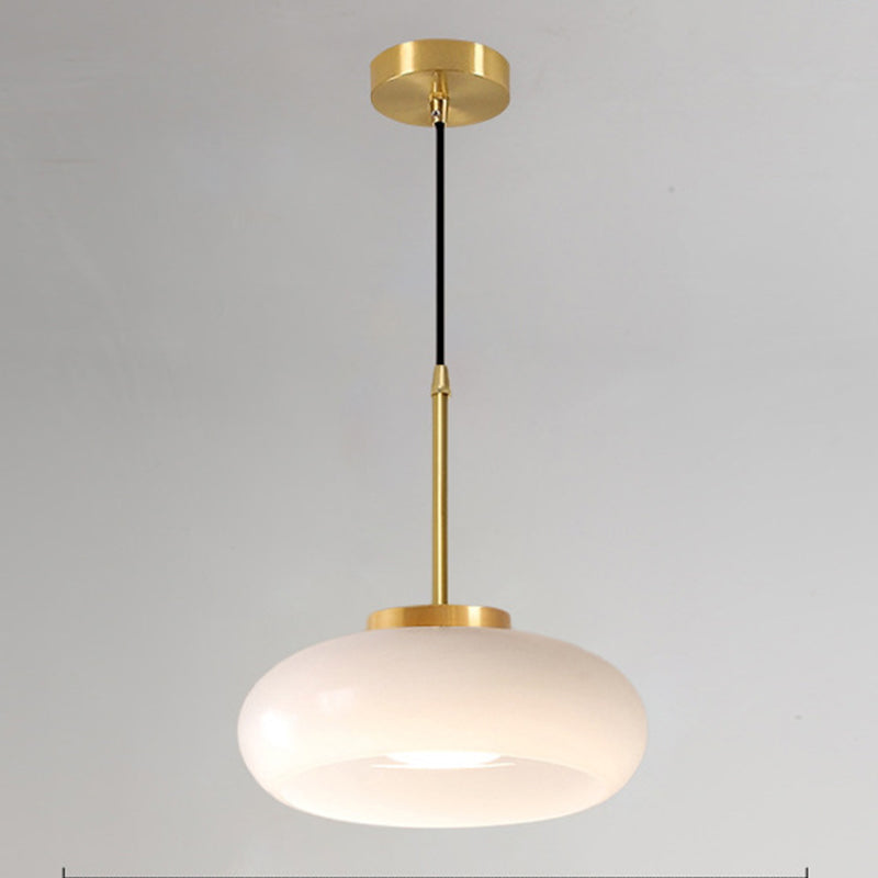 Modern Ceiling Lamp Household Flush Mount Light Fixture with Colorful Glass Shade