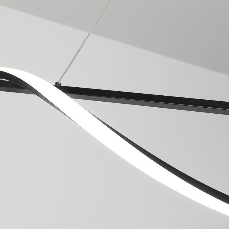 Modernism White/Black Kitchen Island Lighting Unique Ceiling Light for Bedroom