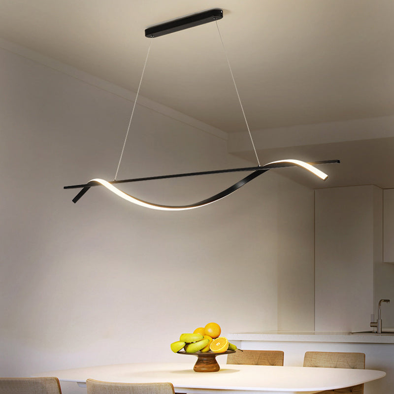 Modernism White/Black Kitchen Island Lighting Unique Ceiling Light for Bedroom