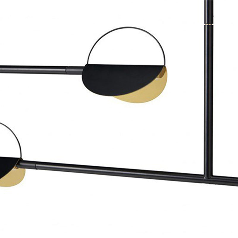 Modern 4-Light Kitchen Island Lighting Golden/Black Island Pendant Lighting