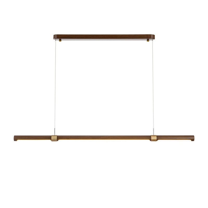 Modern Brown Single Kitchen Island Lighting LED Island Pendant Lighting