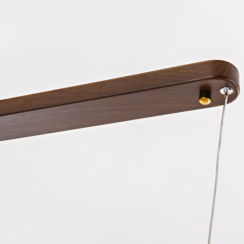Modern Brown Single Kitchen Island Lighting LED Island Pendant Lighting