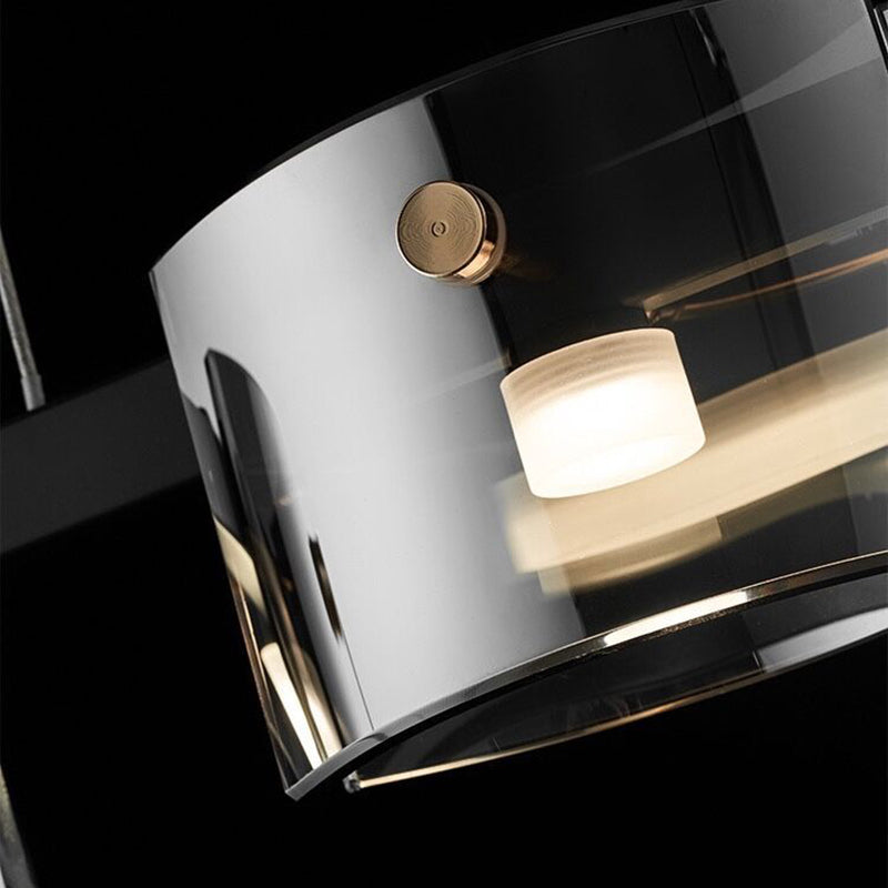 5/7/8/9-Light Modern Black Ceiling Light Glass LED Kitchen Island Lighting for Bedroom