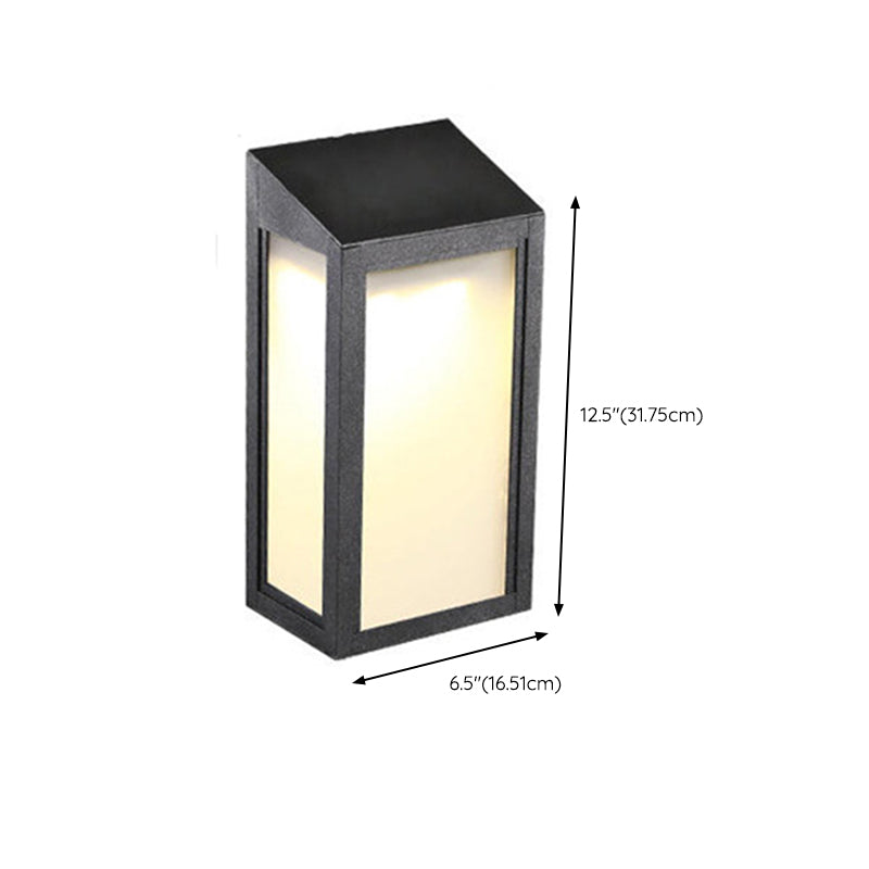 Modern Metal Wall Sconce Geometric Shape Wall Light with Silicone Shade for Living Room