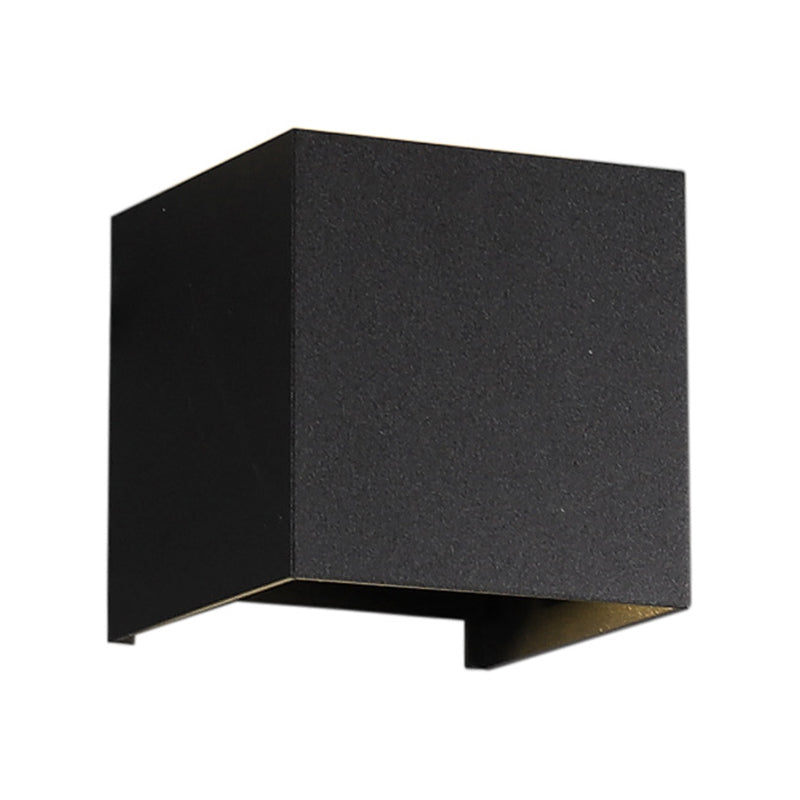 Modern Metal Wall Sconce Square Shape Wall Light with Acrylic Shade for Living Room