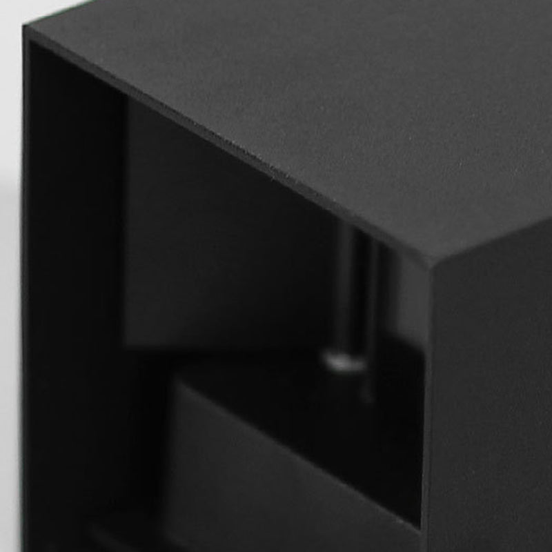 Modern Metal Wall Sconce Square Shape Wall Light with Acrylic Shade for Living Room