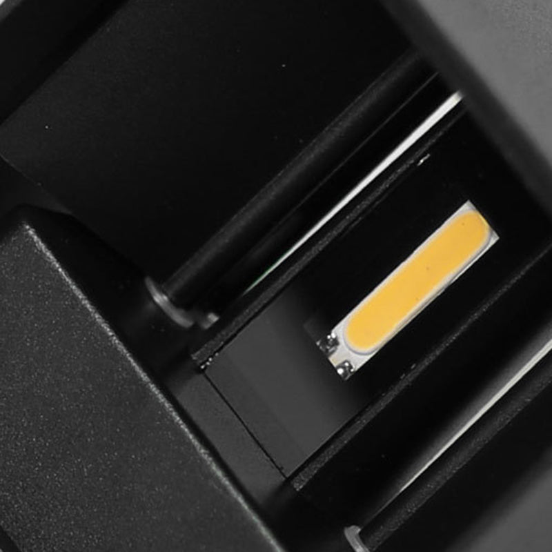 Modern Metal Wall Sconce Square Shape Wall Light with Acrylic Shade for Living Room