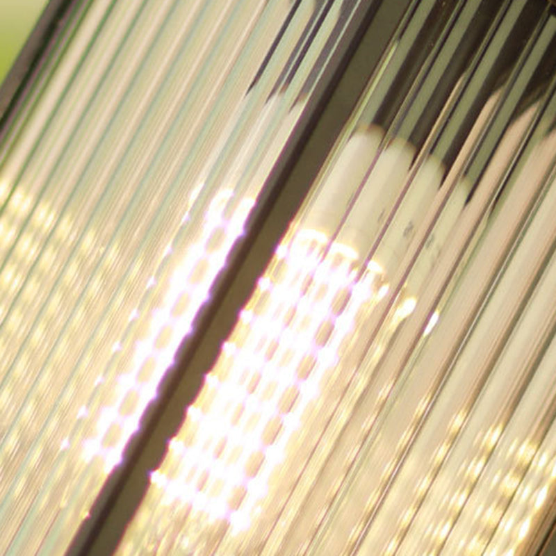 Industrial Metal Wall Sconce Rectangle Shape Wall Light with Glass Shade for Living Room