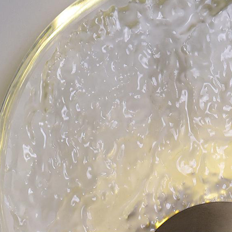 Modernism Single Golden Wall Mounted Sconce Round LED Wall Light