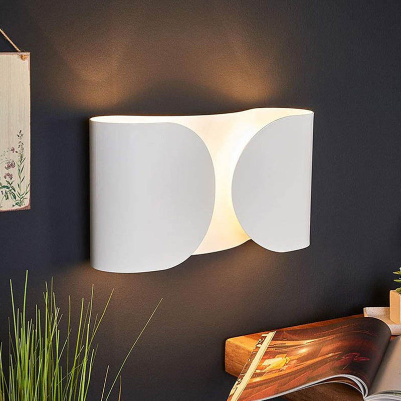 Single Polished Contemporary Wall Mounted Sconce Metal LED Wall Light