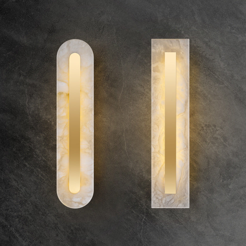 Single Modern Golden Wall Mounted Sconce LED Shaded Wall Light for Foyer