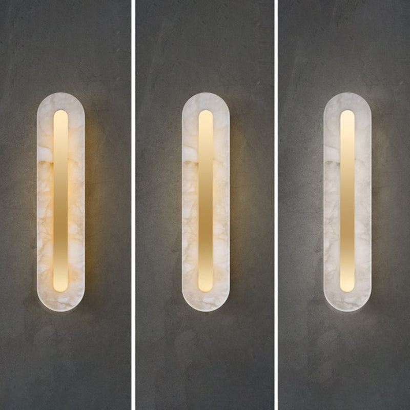 Single Modern Golden Wall Mounted Sconce LED Shaded Wall Light for Foyer