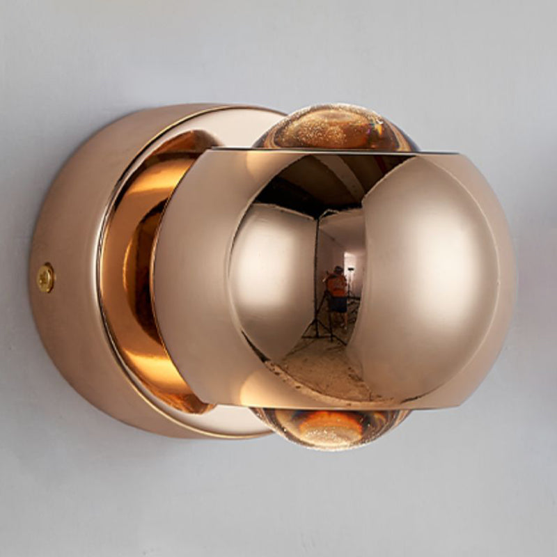 Modernism Wall Sconce Spherical Sconce Lighting with Metal for Bedroom