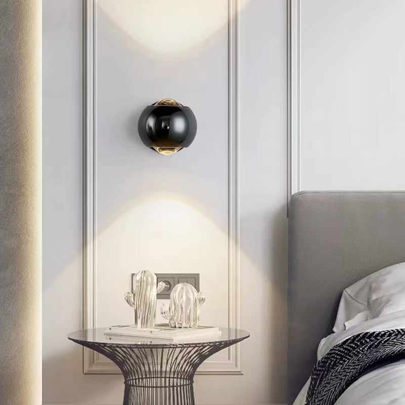 Modernism Wall Sconce Spherical Sconce Lighting with Metal for Bedroom