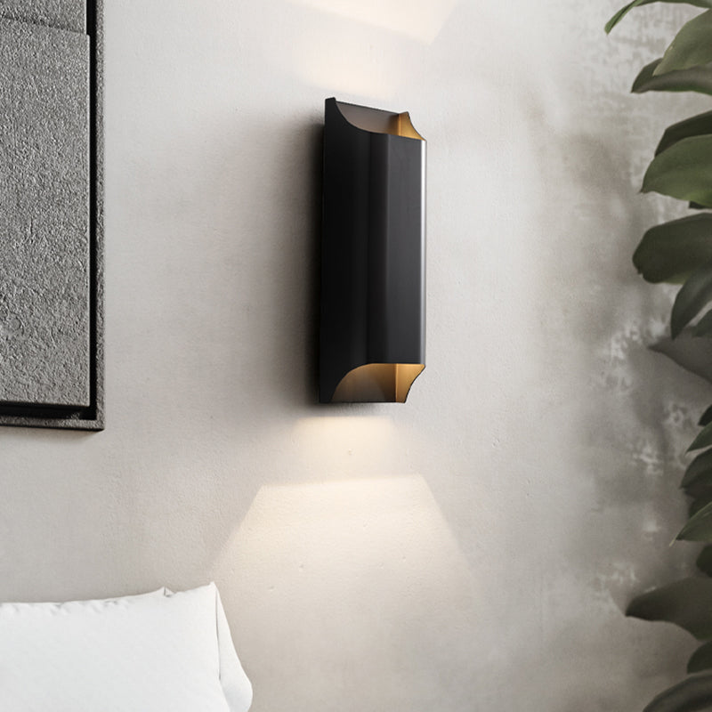 Modernism Wall Sconce Black Sconce Lighting with Copper for Hallway