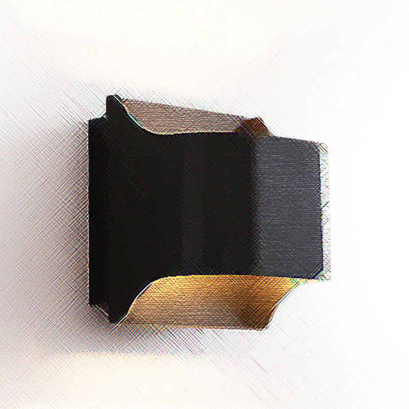 Modernism Wall Sconce Black Sconce Lighting with Copper for Hallway