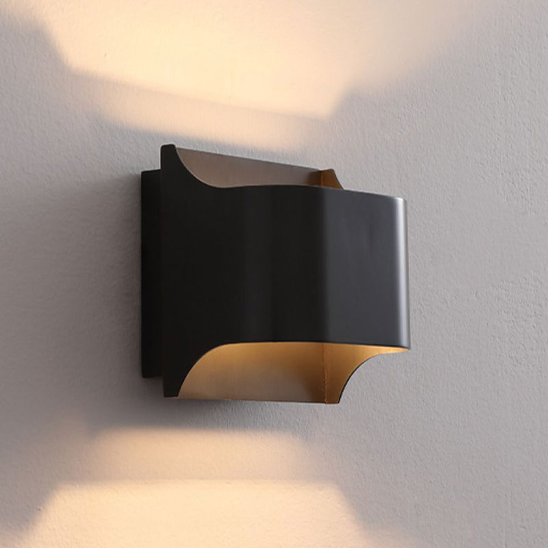 Modernism Wall Sconce Black Sconce Lighting with Copper for Hallway
