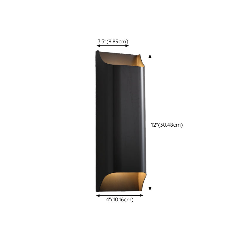 Modernism Wall Sconce Black Sconce Lighting with Copper for Hallway