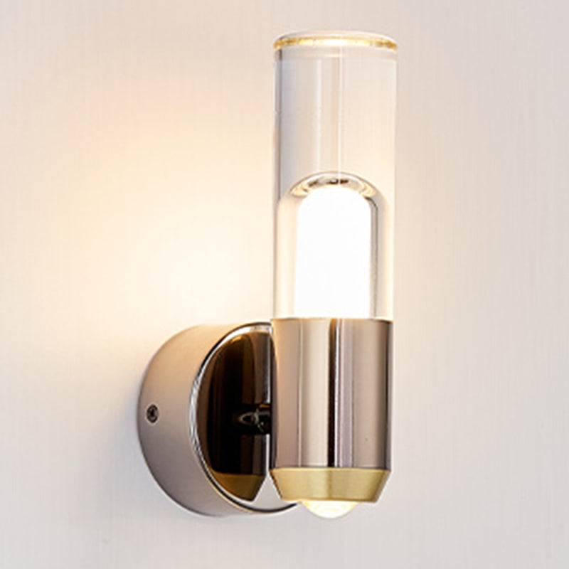 Modernism Wall Sconce Cylinder Sconce Lighting with Metal for Bedroom