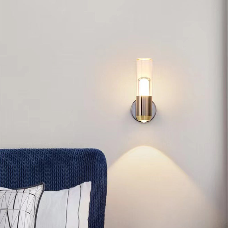 Modernism Wall Sconce Cylinder Sconce Lighting with Metal for Bedroom