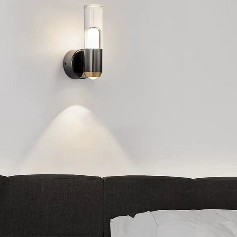 Modernism Wall Sconce Cylinder Sconce Lighting with Metal for Bedroom