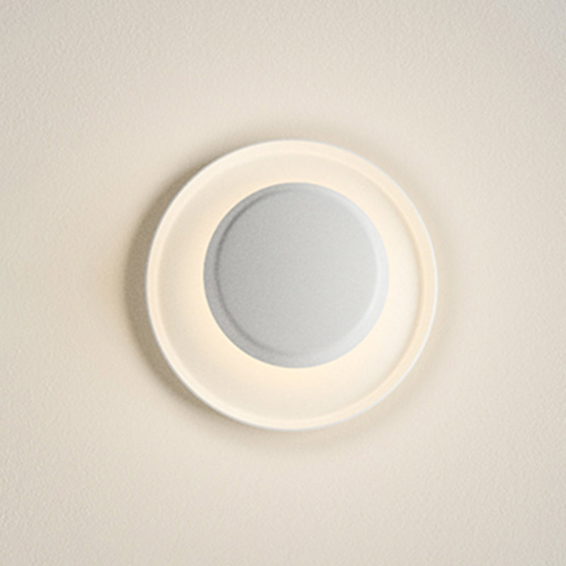 Contemporary Geometric Shape Wall Lamp Metal Shade Wall Lighting for Living Room