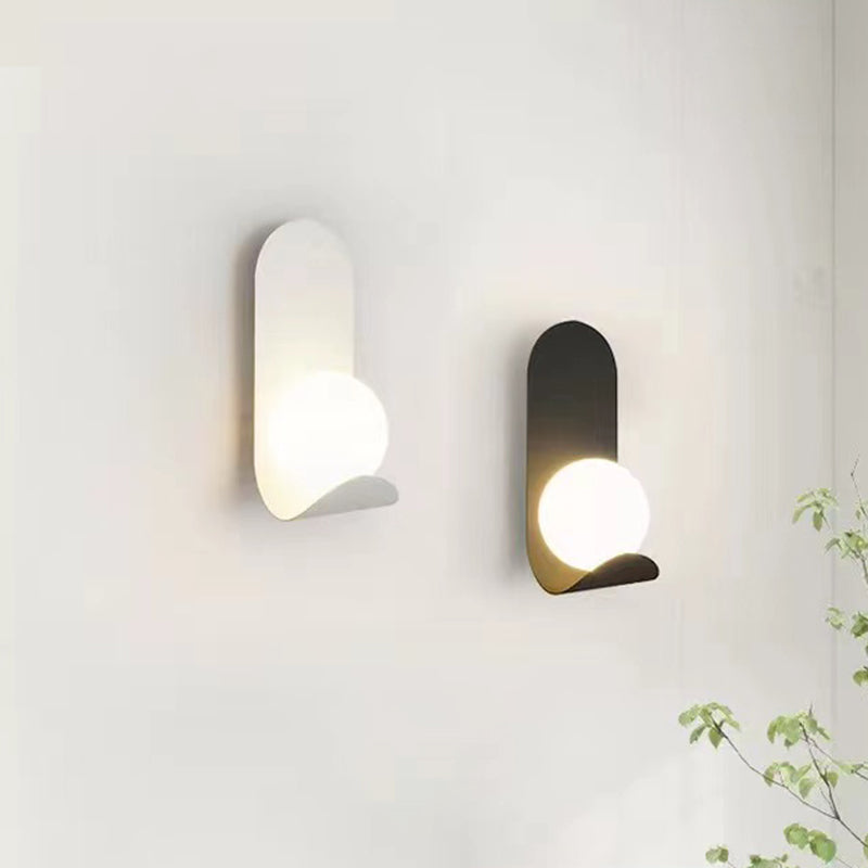 Modernist Wall Sconce Acrylic Shade Wall Light Fixture for Bedroom