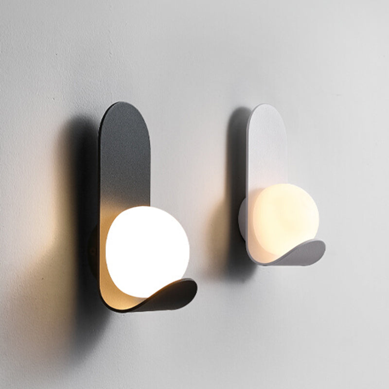 Modernist Wall Sconce Acrylic Shade Wall Light Fixture for Bedroom