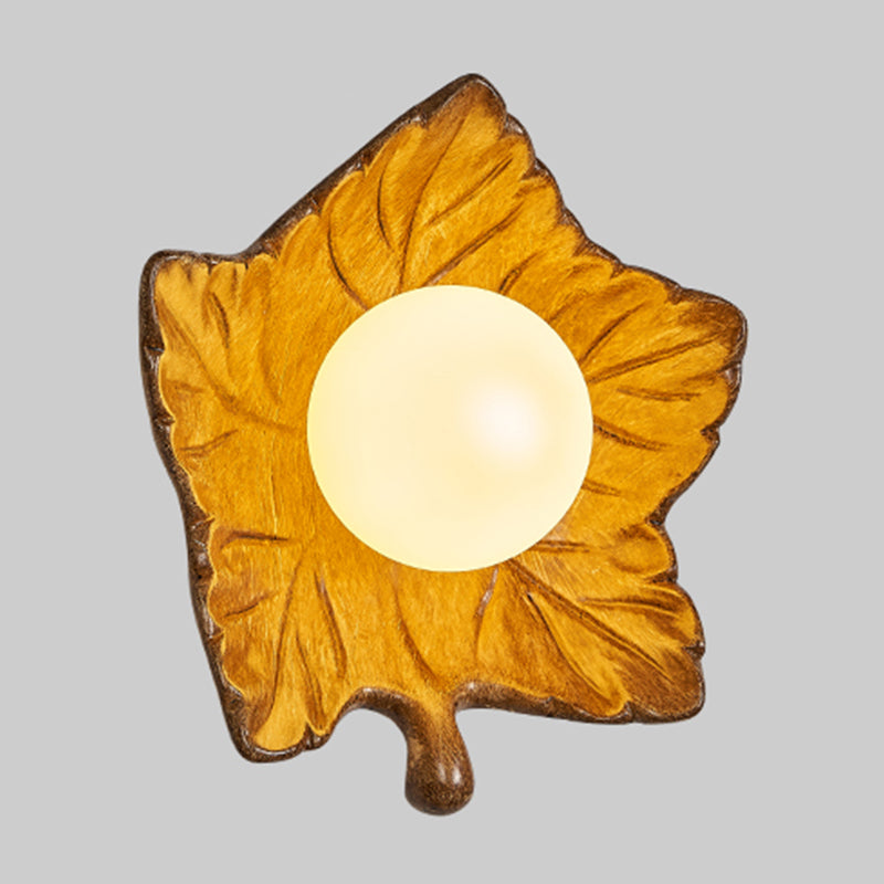 Modern Metal Wall Sconce Ball Shape Wall Light with Plastic Shade for Living Room