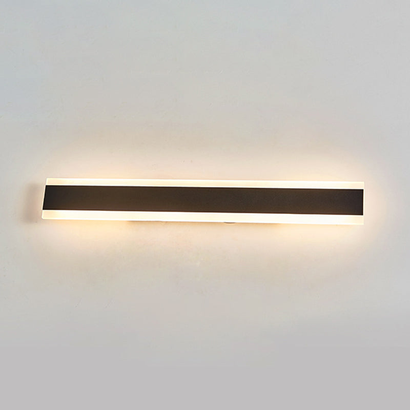 Linear Wall Lighting Modern Metal 1 Light Rustic Wall Sconces in Black