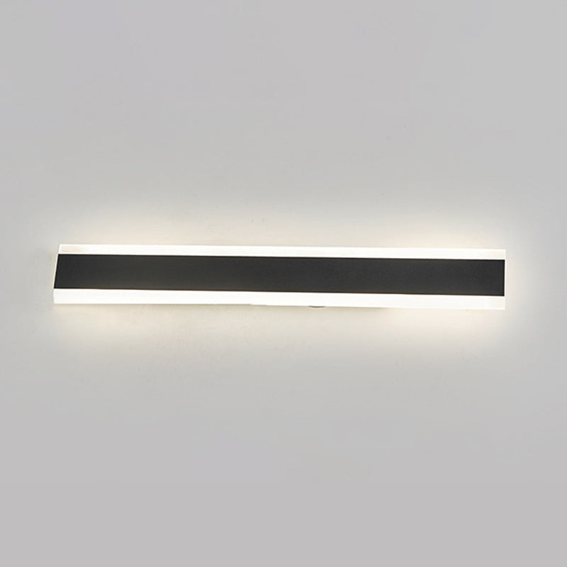 Linear Wall Lighting Modern Metal 1 Light Rustic Wall Sconces in Black
