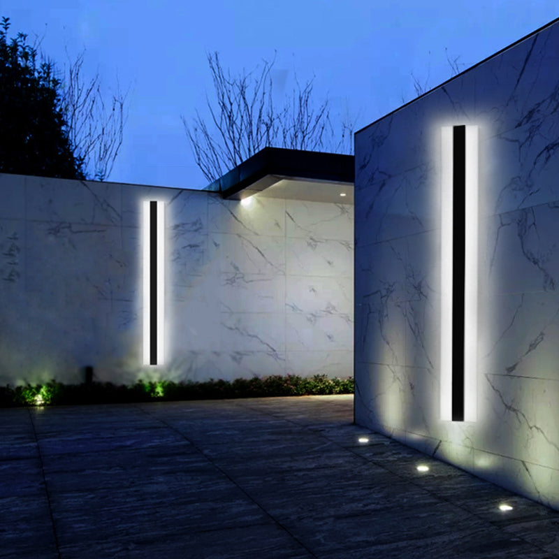 Linear Wall Lighting Modern Metal 1 Light Rustic Wall Sconces in Black