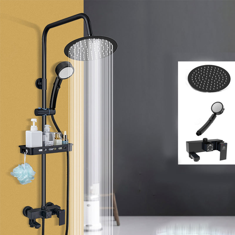 Shower System Wall Mount Adjustable Spray Pattern Shower Arm Shower Set with Shower Hose