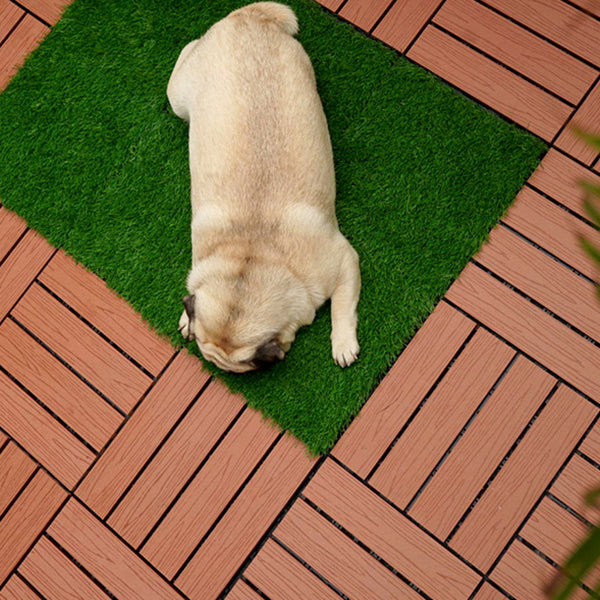 Outdoor Patio Flooring Tiles Embossed Composite Snap Fit Decking Tiles