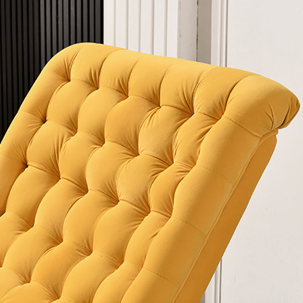 Solid Wood Base Leisure Chaise Rocking Chair Modern Home Lazy Sofa Chair