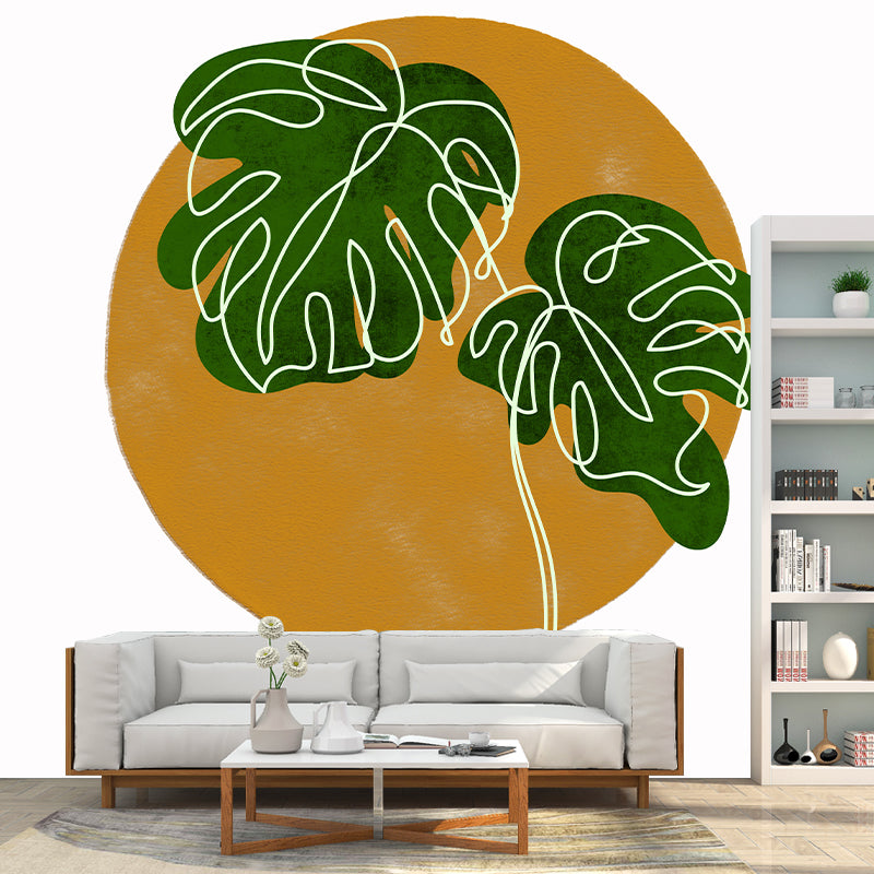 Illustration Mural Wallpaper Plant Decoration Living Room Wall Mural