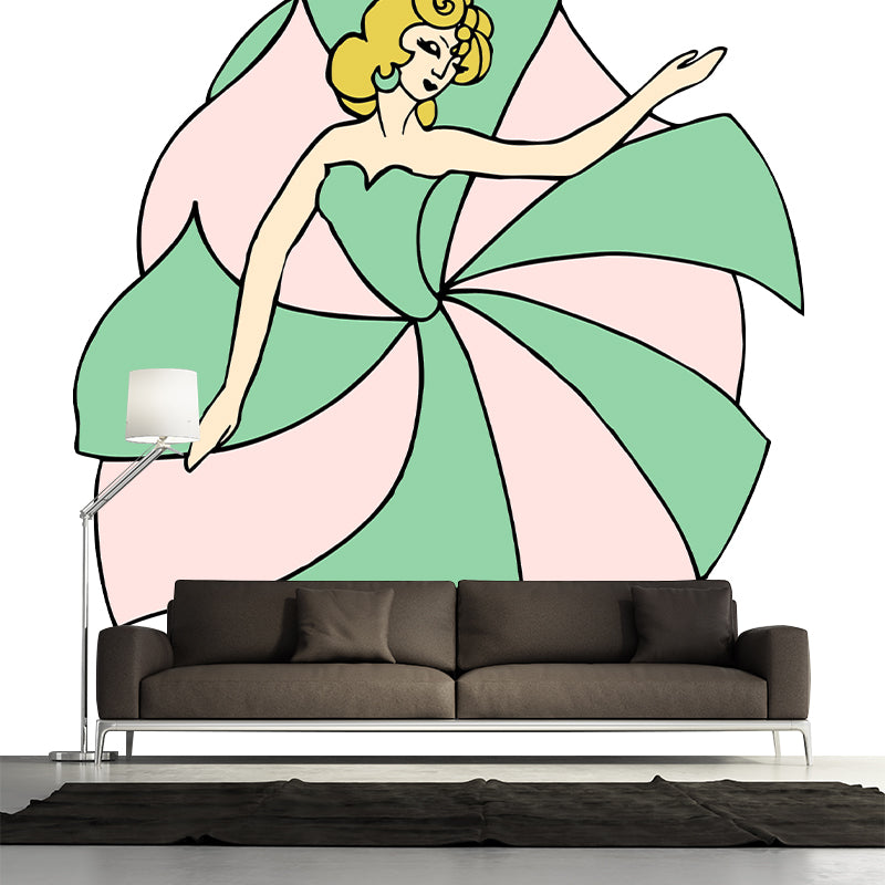 Environmental Illustration Mural Wallpaper Portraiture Indoor Mural