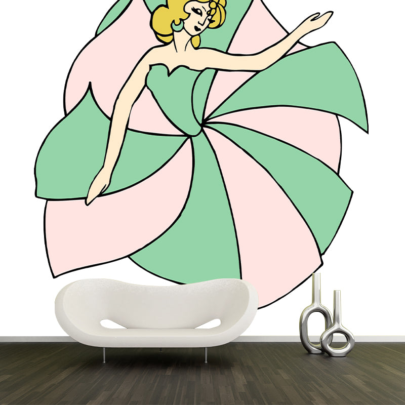 Environmental Illustration Mural Wallpaper Portraiture Indoor Mural