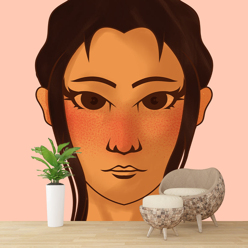 Environmental Illustration Mural Wallpaper Portraiture Indoor Mural