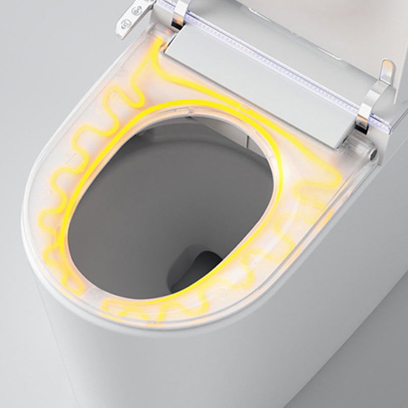 One Piece Toilet Modern Flush Toilet Floor Mounted Siphon Jet ABS Urine Toilet